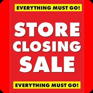 Closing Down Sale !!  60% off Bundles of 2 or more items. Everything Must Go!